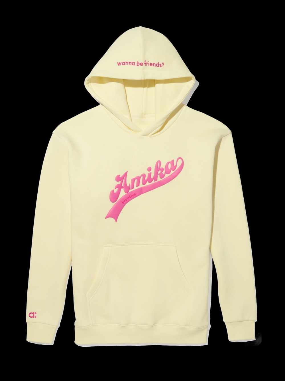 NEW Amika Soon To Be Fave Signature Hoodie Sweatshirt Large